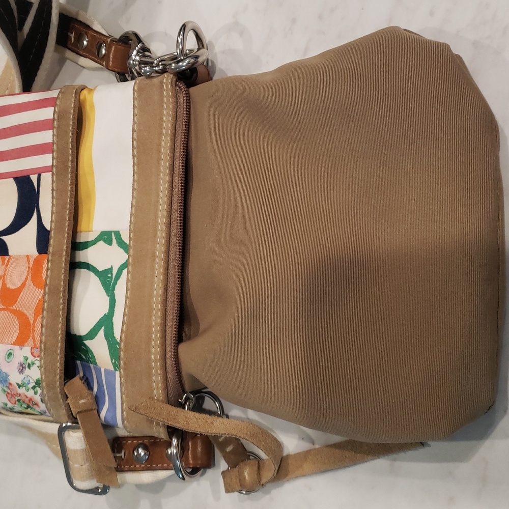 Coach Vintage Colorful Patchwork Shoes And Crossbody Bag 8.5 Shoes Small Bag - Picture 11 of 16
